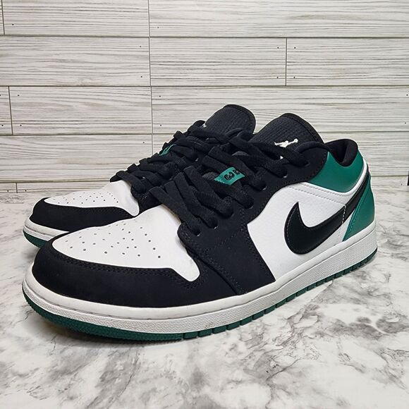 Nike Air Jordan 1 Low Mystic Green Men's 10.5 553558-113 (9/10) Pristine - Picture 1 of 11